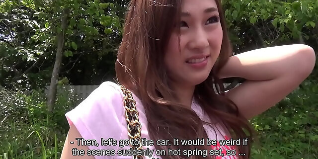 asian,brunette,car,close up,hairy,japanese,jav,lingerie,panties,sex,small tits,teen,uncensored